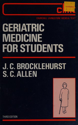 Cover for Geriatric medicine for students