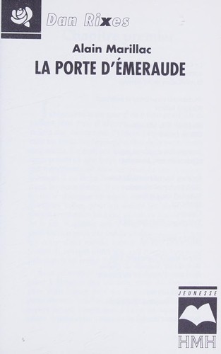Cover for La porte d'émeraude