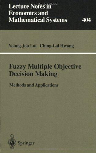 Cover for Fuzzy multiple objective decision making