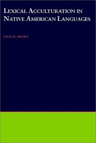 Cover for Lexical acculturation in Native American languages