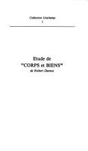 Cover for Etude de "Corps et biens" de Robert Desnos