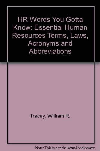 Cover for HR words you gotta know