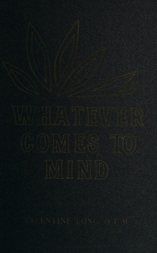 Cover for Whatever comes to mind.