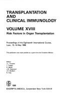 Cover for Transplantation and Clinical Immunology: Risk Factors in Organ Transplantation 