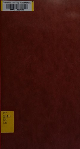 Cover for Luther und Lessing