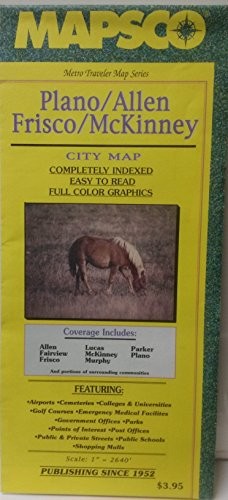 Cover for Plano, Allen, Frisco, McKinney city map