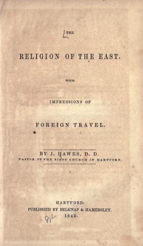 Cover for The relligion of the East