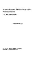 Cover for Innovation and productivity under nationalisation