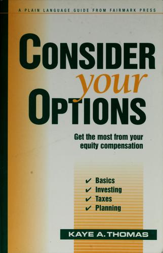 Cover for Consider your options