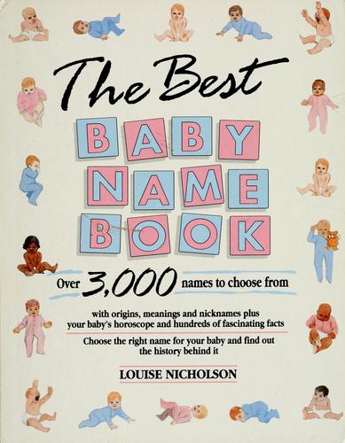 Cover for The best baby names book world