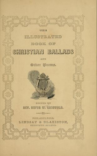 Cover for The illustrated book of Christian ballads and other poems.