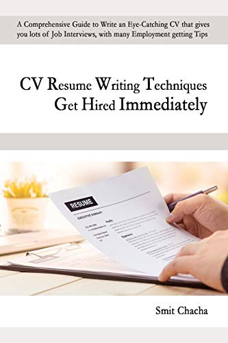 Cover for CV Resume Writing Techniques Get Hired Immediately