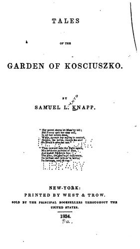 Cover for Tales of the Garden of Kosciusko