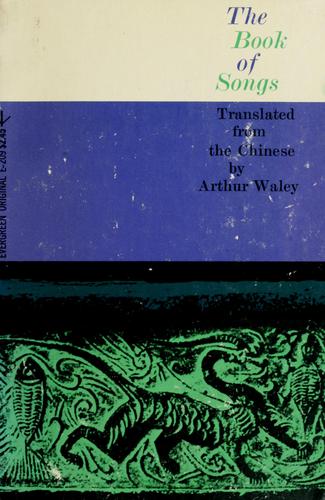 Cover for The book of songs.