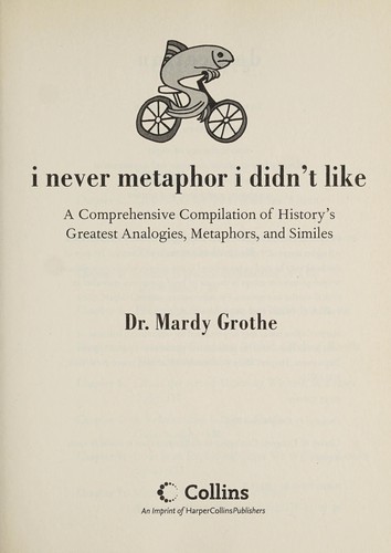 Cover for I never metaphor I didn't like