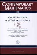 Cover for Quadratic forms and their applications