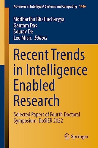 Cover for Recent Trends in Intelligence Enabled Research