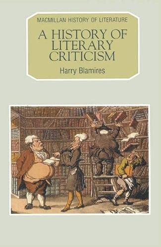 Cover for A history of literary criticism