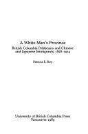 Cover for A White man's province