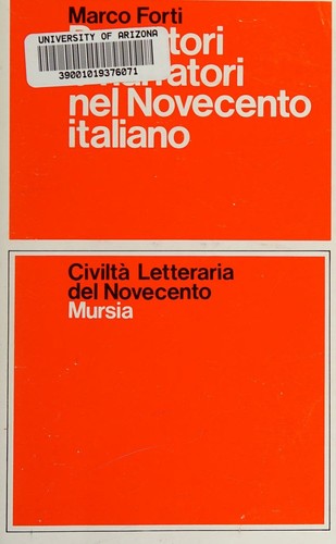 Cover for Prosatori e narratori nel Novecento italiano
