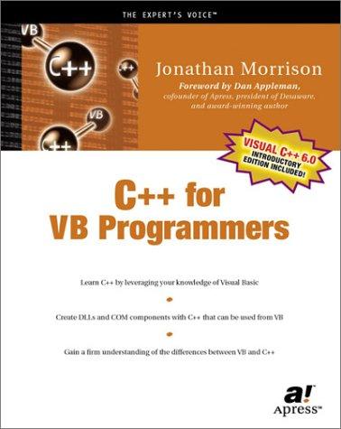 Cover for C++ for VB Programmers