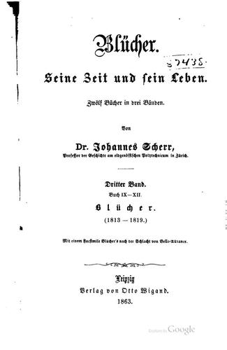 Cover for Blücher.