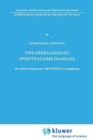 Cover for Une généalogie du spiritualisme français: Aux sources du bergsonisme