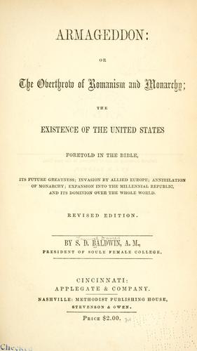Cover for Armageddon