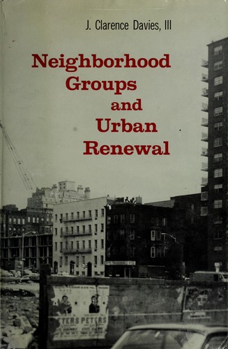 Cover for Neighborhood groups and urban renewal