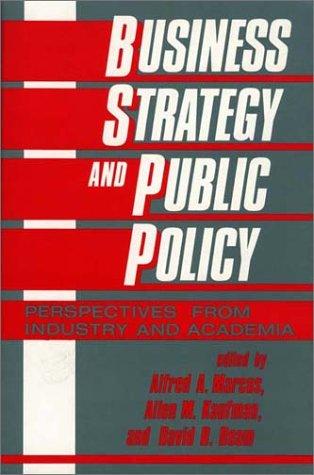Cover for Business Strategy and Public Policy