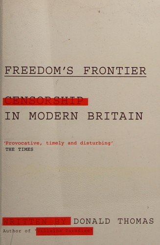 Cover for Freedom's frontier