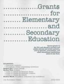 Cover for Grants for Elementary and Secondary Education, 2002-2003