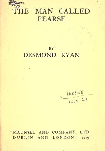 Cover for The man called Pearse.