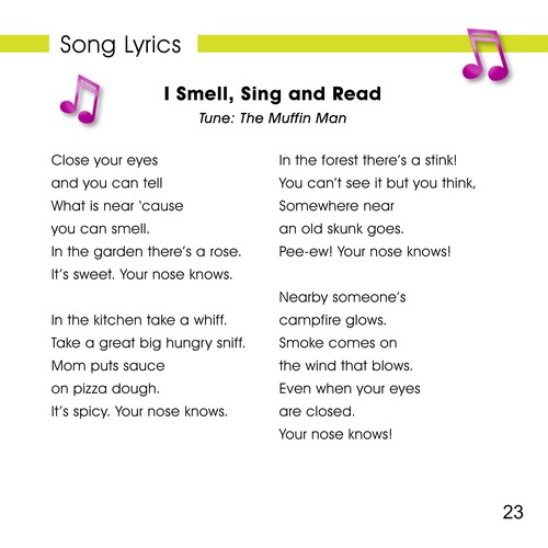 Cover for I smell, sing and read