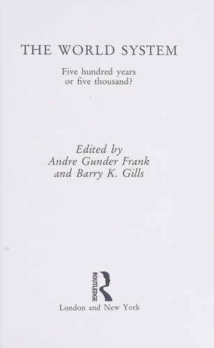 Cover for The World system