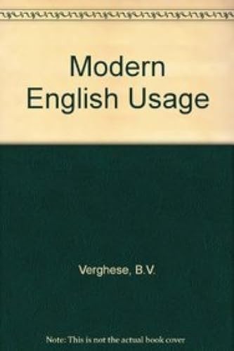Cover for Modern English Usage