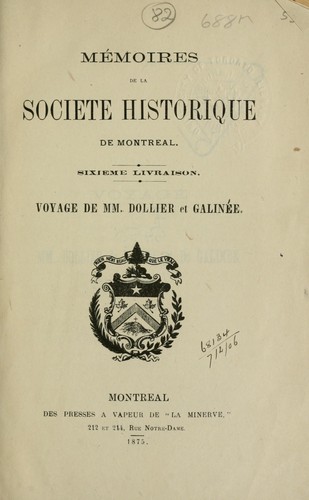 Cover for Mémoires