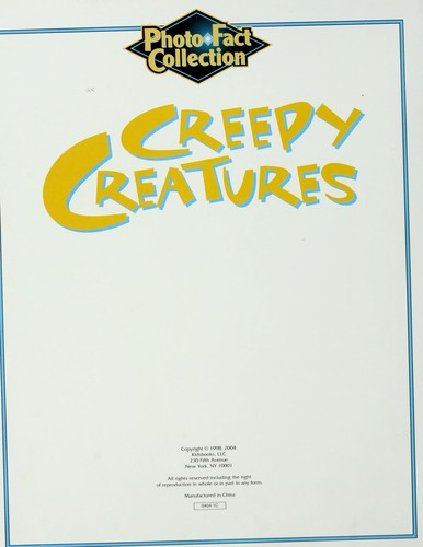 Cover for Creepy creatures