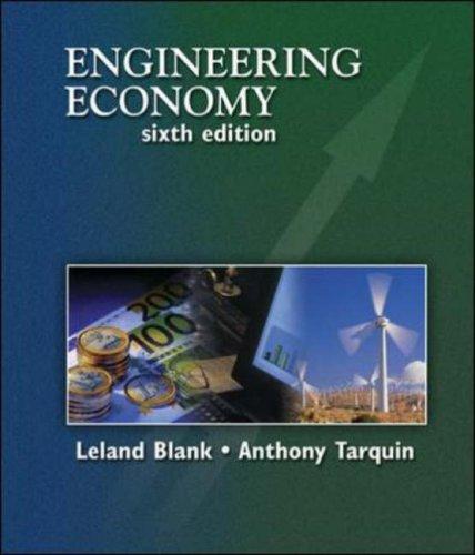 Cover for Engineering Economy (McGraw-Hill Series in Industrial Engineering and Management)