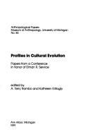 Cover for Profiles in cultural evolution