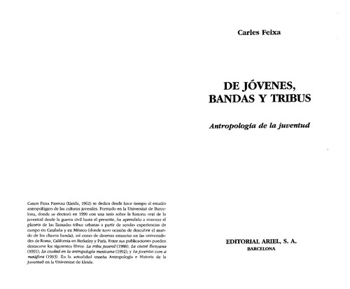 Cover for De jóvenes, bandas y tribus