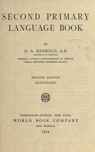 Cover for Second primary language book.