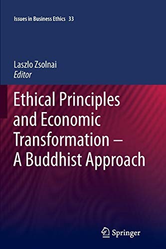 Cover for Ethical Principles and Economic Transformation - A Buddhist Approach