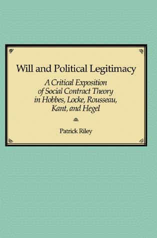 Cover for Will and Political Legitimacy