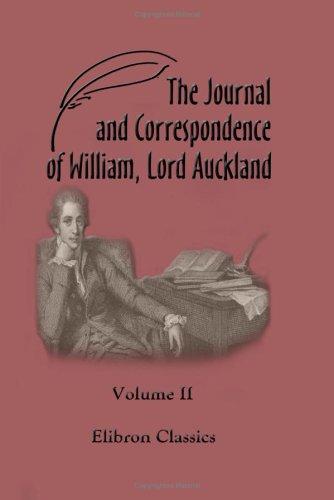 Cover for The Journal and Correspondence of William, Lord Auckland