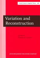 Cover for Variation and reconstruction / edited by Thomas D. Cravens.