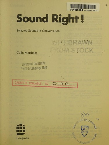Cover for Sound Right!