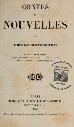 Cover for Contes et nouvelles