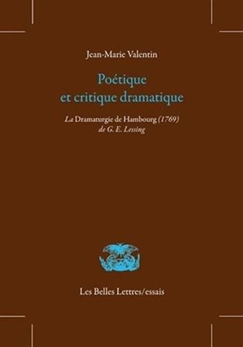 Cover for Poetique et Critique Dramatique