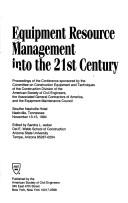 Cover for Equipment Resource Management into the 21st Century